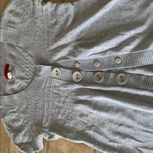 Tape measure teens short sleeve sweater